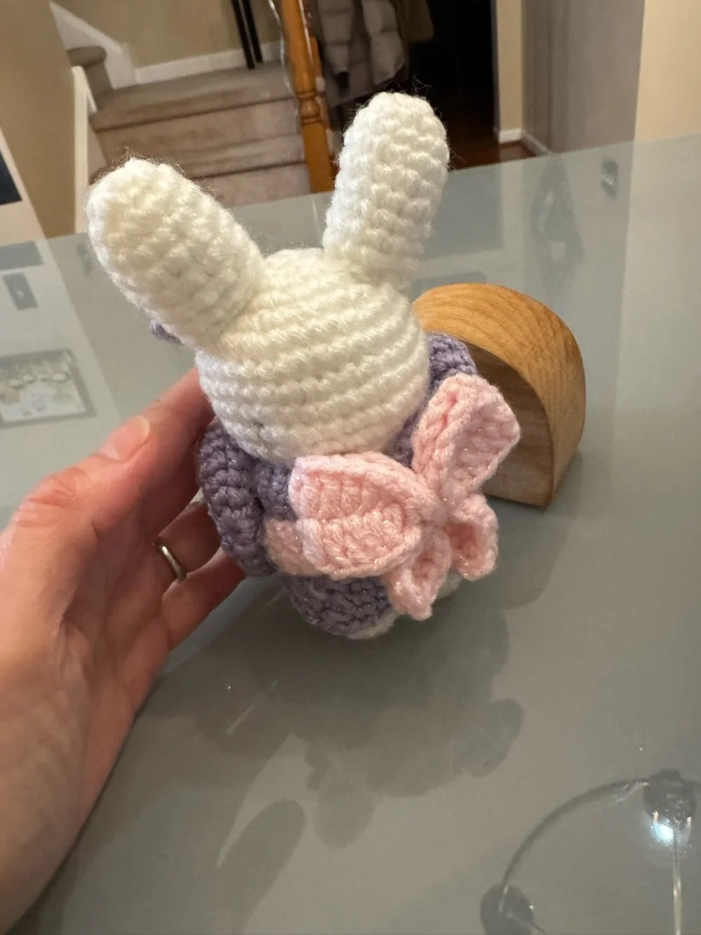 Handmade Crochet Miffy Bunny in a purple kimono